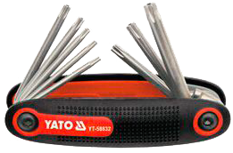 YT-58832 Набор складных звездочек Т9-Т40, 9 предметов
