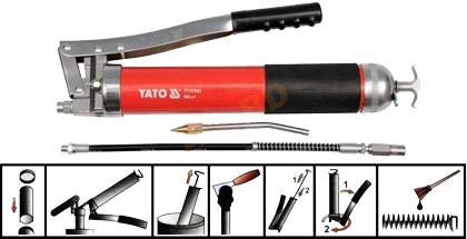YT-07043 Шприц для смазки 800 мл 270-410 бар