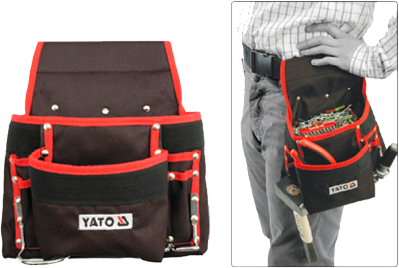 YT-7410 Сумка поясная для инструмента, 8 карманов