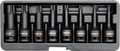 YT-1065 Набор насадок Torx Т30-Т80 для гайковерта 1/2", 8 предметов