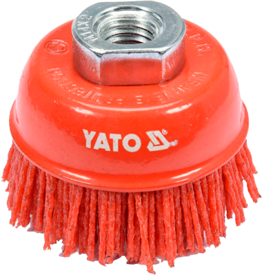 YT-47785 Щетка чашка зачистная из нейлона 65 мм