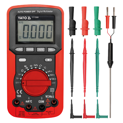 YT-73086 Мультиметр цифровой 10А 600В, изм.темп.