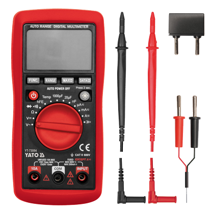 YT-73084 Мультиметр цифровой 10А 600В, изм.темп.
