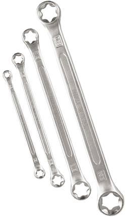 YT-0530 Набор ключей Torx "звездочка" Е6-Е24, 4 предмета